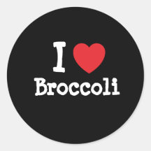 Liebe I Brokkoli-Herz T-Shirt Stickers