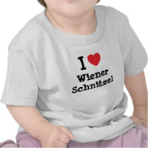 Liebe I Dackelschnitzel-Herz T-Shirt