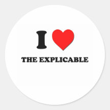 Liebe I das erklärbare Sticker