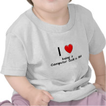 Liebe I, die T-Shirt eines Computergeeks Kinderist