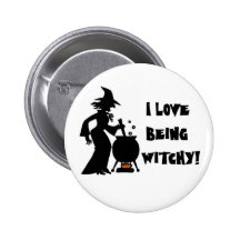 Liebe I, die Witchy ist! Anstecknadel