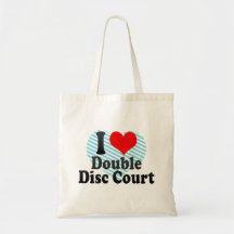 Liebe I doppeltes Disc-Gericht Leinentasche