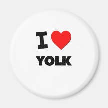 Liebe I Eigelb Magnets