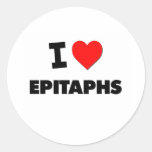 Liebe I Epitaphen Runde Aufkleber