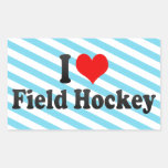 Liebe I Feld-Hockey Aufkleber