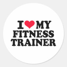 Liebe I Fitness-Trainer Runde Sticker