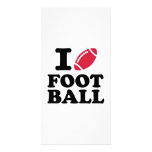 Liebe I Fußball Foto Karten Vorlage