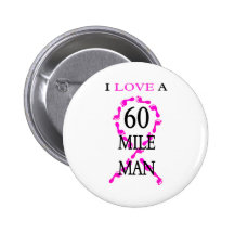 Liebe I Füße eines 60-Meilen-Mannrosa-Bandes Buttons
