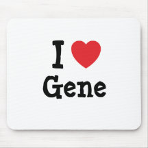 Liebe I Gen-Herz T-Shirt Mauspads