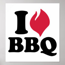 Liebe I GRILLEN - Grill Posterdruck