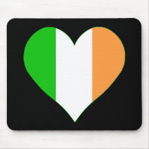 Liebe I Irland-Herz Mousepads