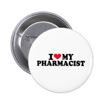 Liebe I mein Apotheker Anstecknadelbuttons