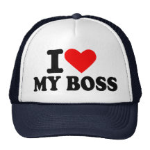 Liebe I mein Chef Baseballkappen