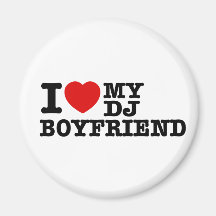 Liebe I mein DJ-Freund Kühlschrankmagnet