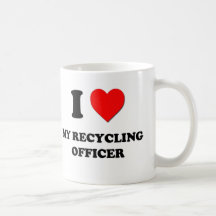 Liebe I mein recycelnder Offizier Tee Haferl