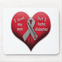 Liebe I mein Sohn aber Hass-Diabetes Mousepads