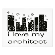 Liebe I mein ursprünglicher Entwurf des Architekte Individuelle Ankündigung