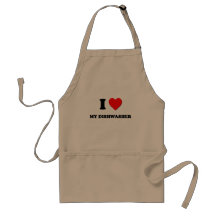 Liebe I meine Spülmaschine Schürzen