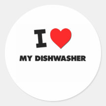 Liebe I meine Spülmaschine Sticker
