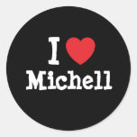 Liebe I Michell Herz T-Shirt Sticker
