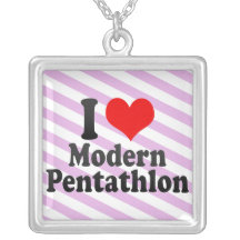 Liebe I moderner Pentathlon Personalisierter Schmuck
