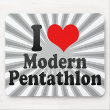 Liebe I moderner Pentathlon Mousepads
