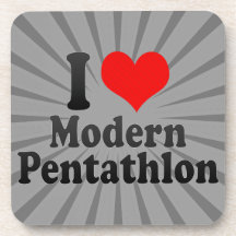 Liebe I moderner Pentathlon Untersetzer