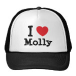 Liebe I Molly-Herz T-Shirt Netzmütze