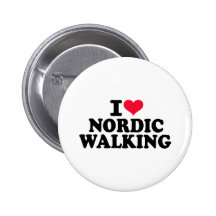 Liebe I nordisches Gehen Buttons