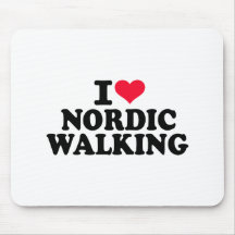 Liebe I nordisches Gehen Mousepad