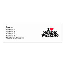 Liebe I nordisches Gehen Visitenkarte