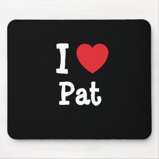 Liebe I Pat-Herz T-Shirt Mauspad