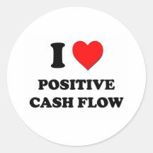 Liebe I positiver Bargeldumlauf Sticker