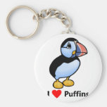 Liebe I Puffins Schlüsselbänder