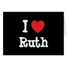 Liebe I Ruth-Herz T-Shirt Karte