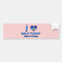 Liebe I Salz-Punkt, New York Autoaufkleber
