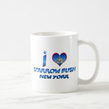 Liebe I Spatz Bush, New York Kaffee Haferl
