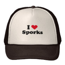 Liebe I sporks Baseball Cap
