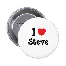 Liebe I Steve-Herzgewohnheit personalisiert Buttons