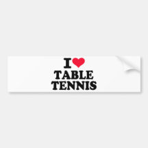 Liebe I Tischtennis Autosticker