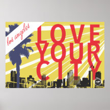 Liebe Ihre Stadt L.A. Graphic Poster