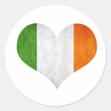 Liebe Irland Runder Sticker