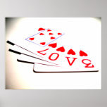 Liebe ist in den Karten Posterdrucke