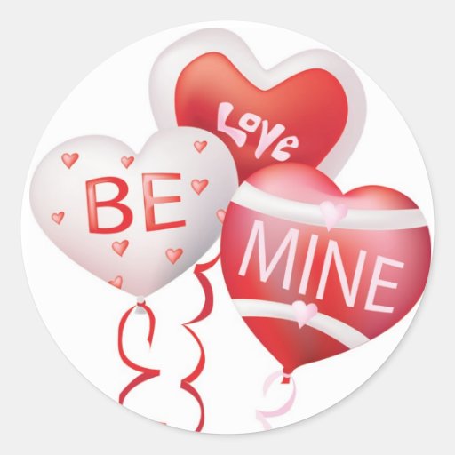 Liebe ist meine - Valentine-Aufkleber