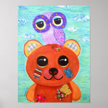 Liebe ist wie ein handgemachter Teddy-Bär Plakat