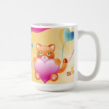 Liebe-Katze Kaffee Tasse