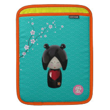 Liebe Kokeshi iPad Hülse iPad Sleeves