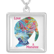 Liebe-Manatis-Halskette bunt