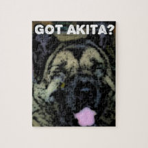 Liebe mein Akita-Puzzlespiel
