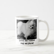 Liebe mein Kaffee und mein Pom! Teehaferl